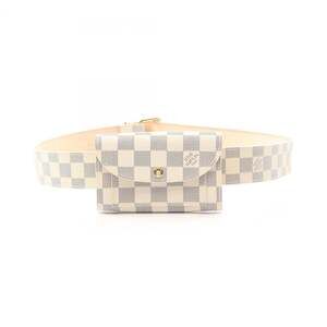 Louis Vuitton LOUIS VUITTON Ceinture Pochette Solo Waist Bag Handbag Coated C...